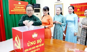 Ủy ban MTTQ Việt Nam tỉnh Đồng Nai tiếp nhận ủng hộ của hơn 5,1 ngàn cá nhân, tập thể giúp đồng bào khắc phục hậu quả thiên tai